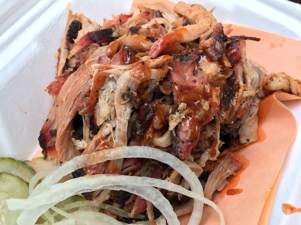 illustrative photo of the pulled pork from Red Dog Saloon Soho