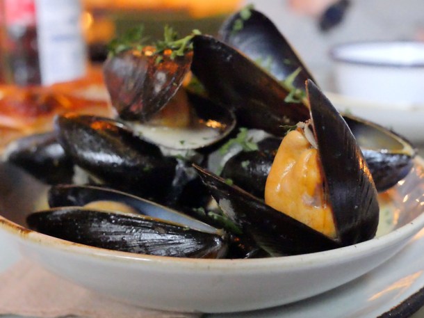 illustrative image of the mussels at Artists Residence Penzance