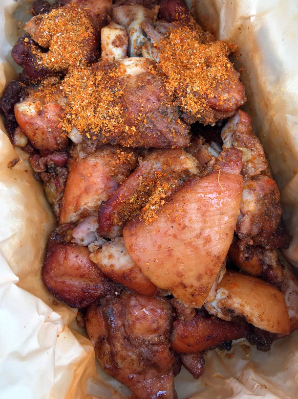 illustrative photo of the chicken suya from Alhaji Suya