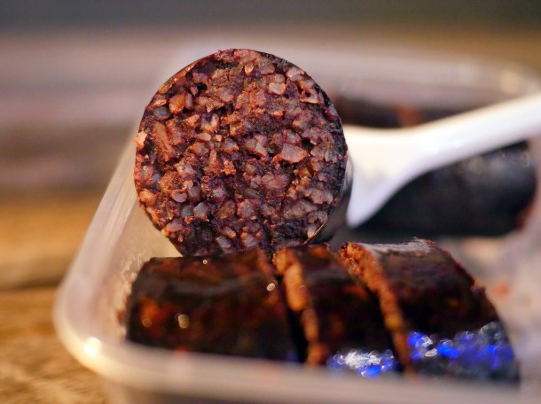 illustrative photo of the black pudding from Kaieteur Kitchen