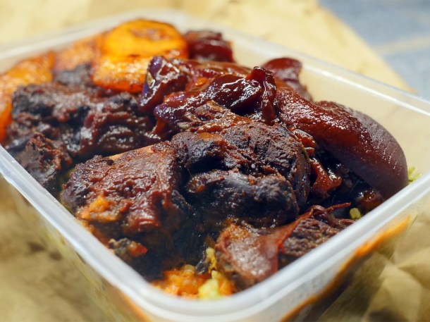 illustrative photo of the pepperpot special takeaway from Original Kaieteur Kitchen