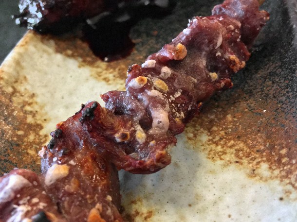 illustrative image of the chicken gizzard yakitori at Junsei