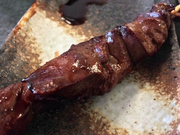 illustrative image of the liver yakitori at Junsei