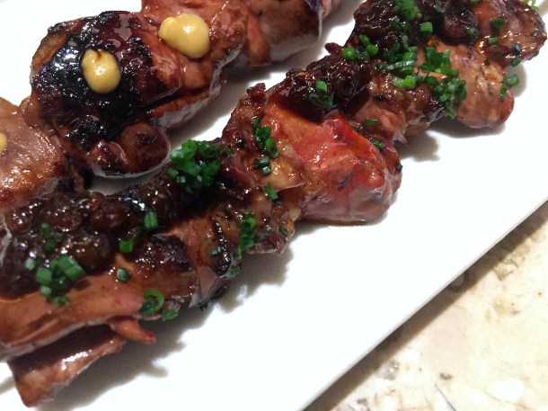 illustrative image of the mixed offal yakitori at Humble Chicken
