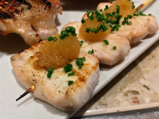 illustrative image of the omakase breast yakitori at Humble Chicken