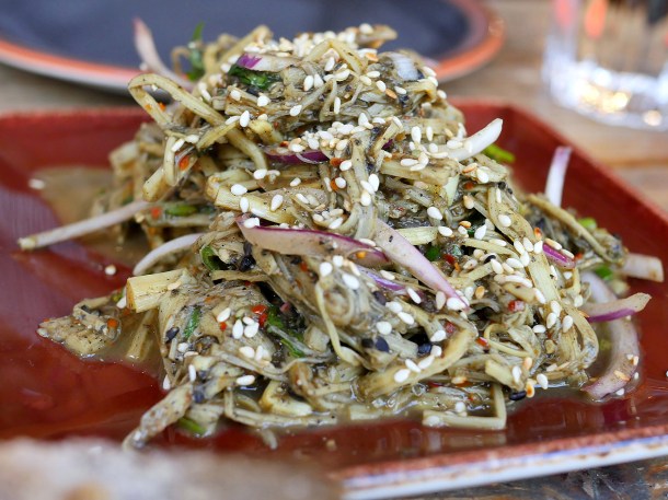 illustrative image of the spicy bamboo shoots salad at Lao Cafe