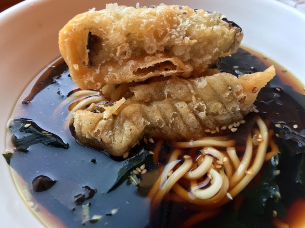 illustrative photo of the aubergine kelp noodle soup at Bao Noodle Shop