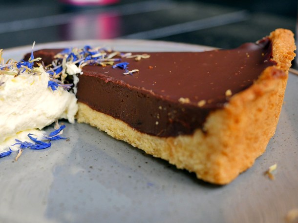 illustrative photo of the chocolate tart at Craving Tottenham