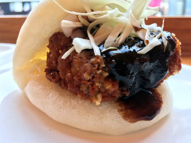 illustrative photo of the iberico pork gua bao at Bao Noodle Shop