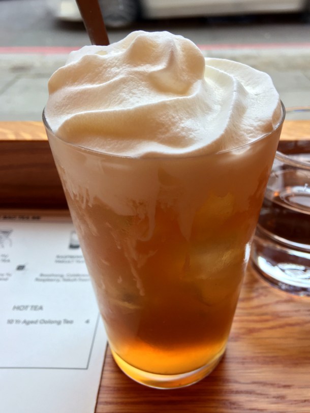 illustrative photo of the lemon iced tea soft drink at Bao Noodle Shop