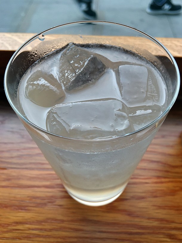 illustrative photo of the rhubarb soda at Bao Noodle Shop
