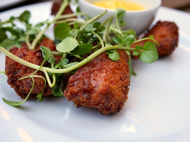 illustrative photo of the lamb sweetbreads at Perry Hill Pub