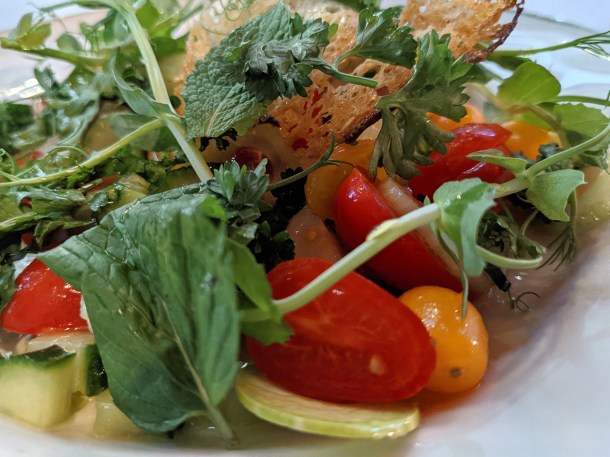 illustrative photo of the miso tomatoes at Brunswick House