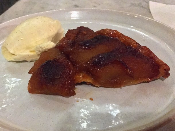 illustrative photo of the tarte tatin with chantilly cream at Brunswick House