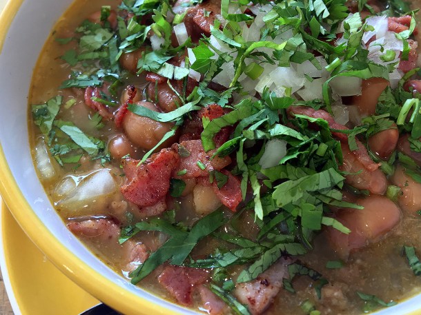 illustrative photo of the beef and pork stew special at La Chingada