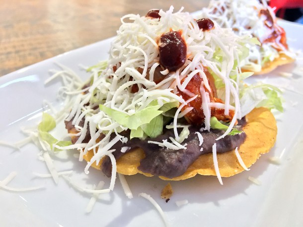 illustrative photo of the chicken tostadas at La Chingada