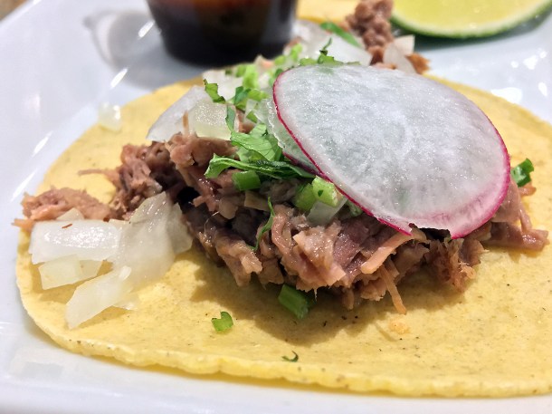 illustrative photo of the suadero tacos at La Chingada Rotherhithe New Road