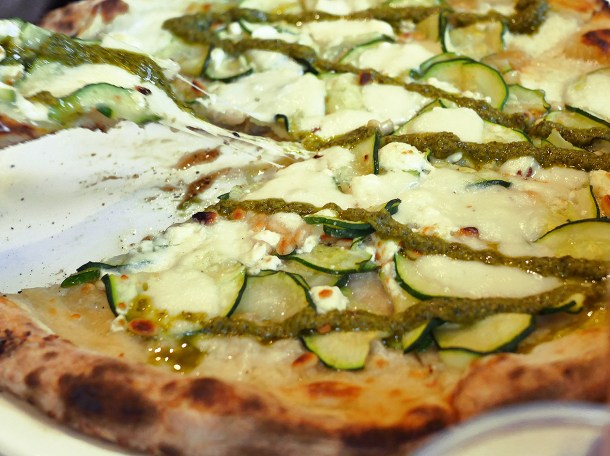 illustrative photo of the feta pizza from 400 Rabbits Elephant and Castle
