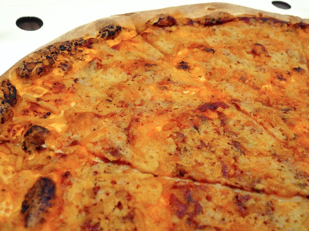 illustrative photo of the margherita from Village Pizza Vegan