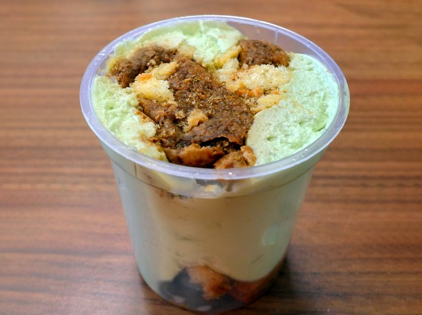 illustrative photo of the pistachio tiramisu cup from Francesco's Camberwell