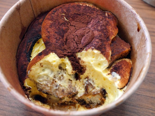 illustrative photo of the tiramisu from L'Antica Pizzeria da Michele Soho