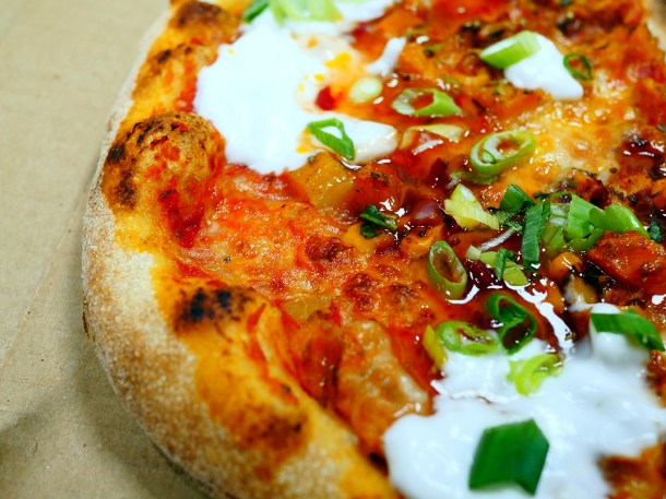 illustrative photo of the You Butter Nut pizza from Fire Station Waterloo
