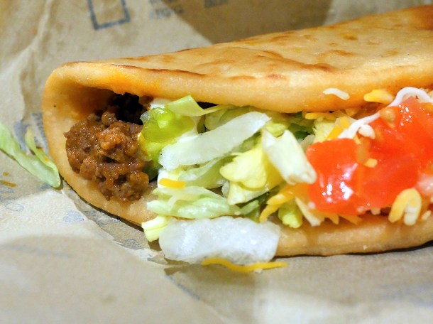 illustrative photo of the Chalupa Supreme from Taco Bell Woolwich