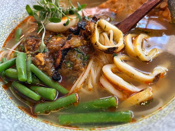 illustrative photo of the Rakhine mohinga at Lahpet West End