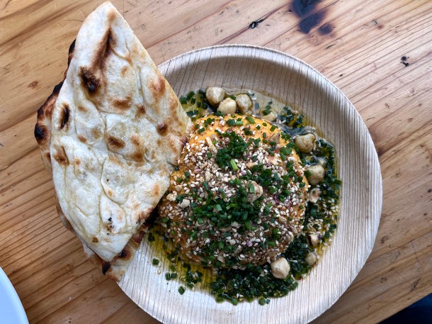 illustrative photo of the fermented squash hummus at Acme Fire Cult