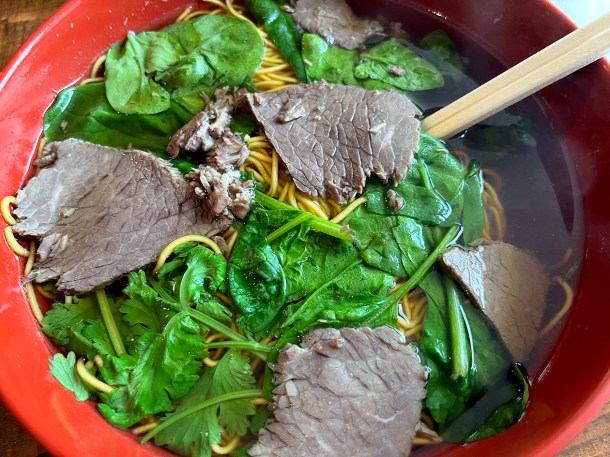 illustrative photo of the beef noodle soup at No 1 Noodle House