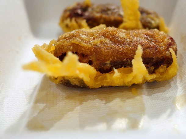 illustrative photo of the deep fried Bounty bars from Cafe Piccante Edinburgh