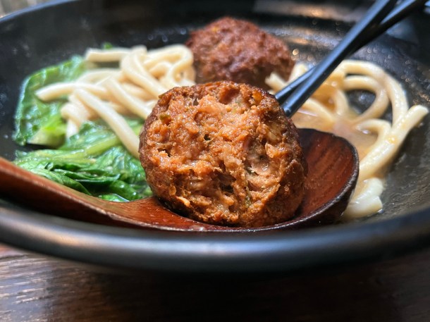 illustrative photo of the braised pork balls noodle soup at Ye Ye