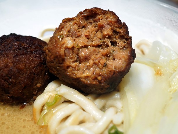 illustrative photo of the pork balls noodle soup from Ye Ye
