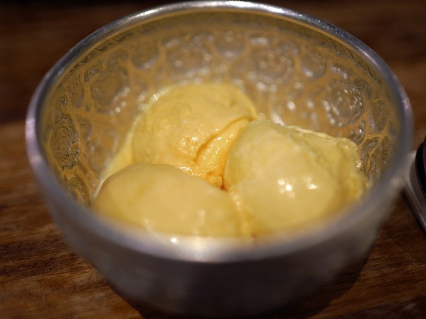illustrative photo of the condensed milk ice cream at Begging Bowl