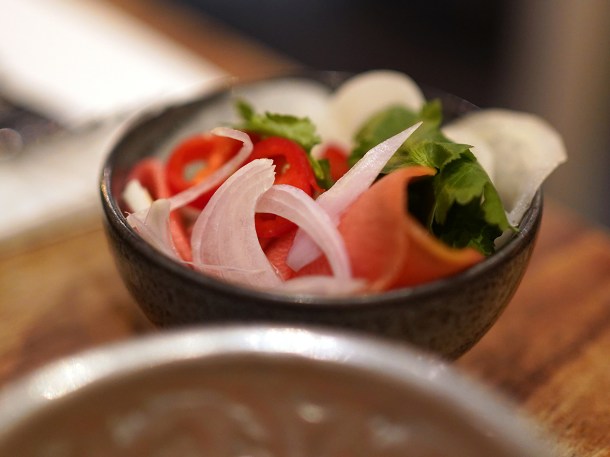 illustrative photo of the pickles at Begging Bowl