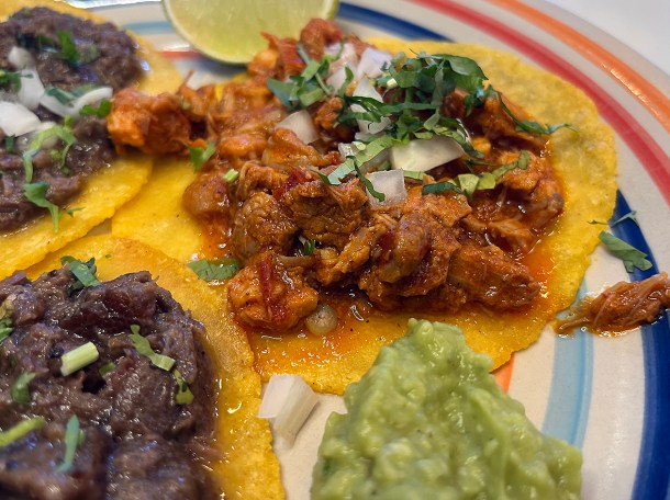 illustrative photo of the pastor tacos at Guacamoles Peckham Rye