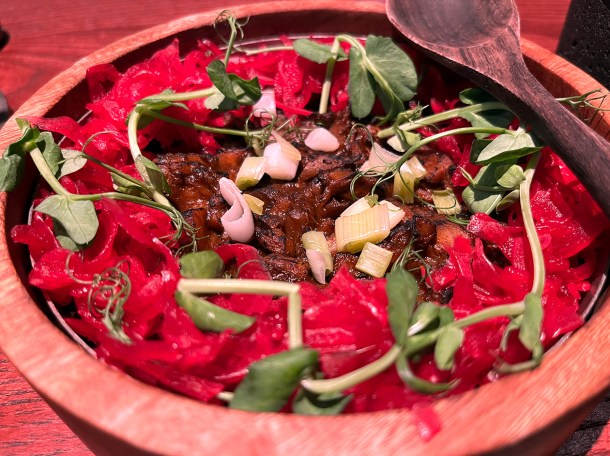 illustrative photo of the mushroom suadero at Fonda