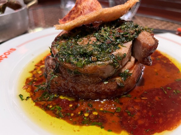 illustrative photo of the porchetta at Cafe Francois