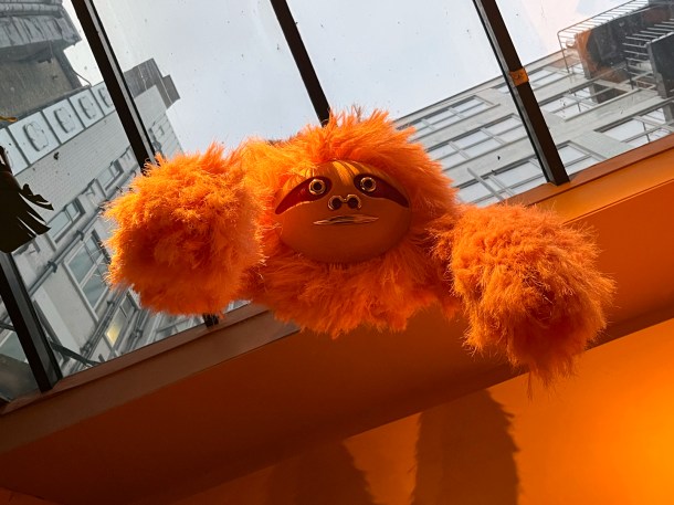 illustrative photo of the stair muppet at Fonda