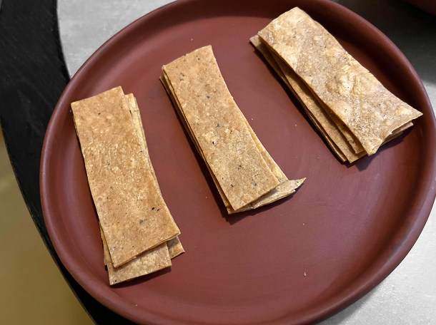 illustrative photo of the tostadas for the pumpkin mole at Fonda