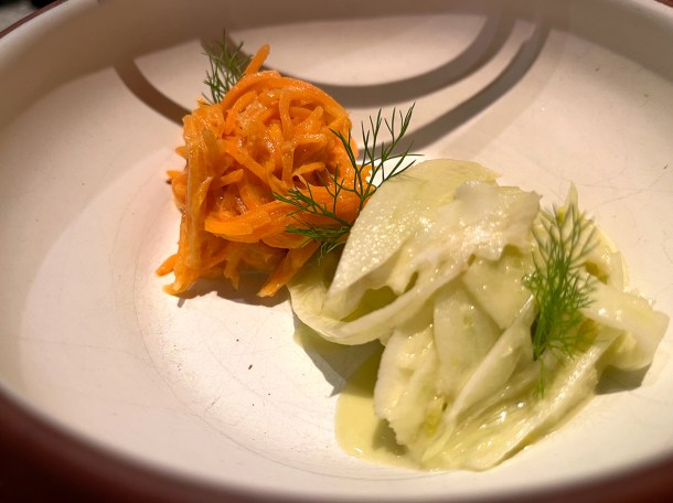 illustrative photo of the xnipec pickled vegetables at Fonda