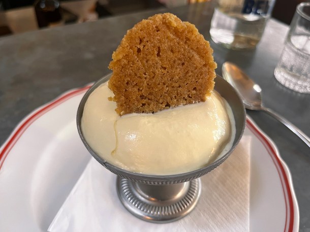 illustrative photo of the reblochon ice cream at Camille