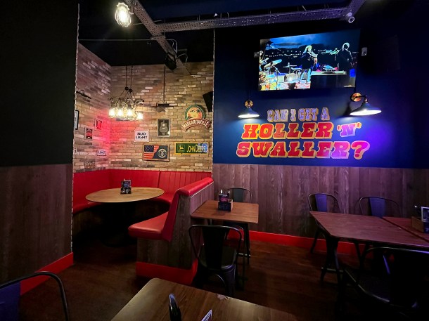 illustrative photo of the the booth seating at L'il Nashville