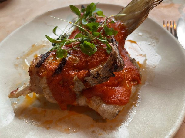 illustrative photo of the barbecued cod collar at Akara