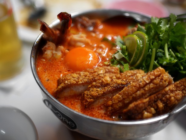 illustrative photo of the tom yum Mama noodles at Speedboat Bar