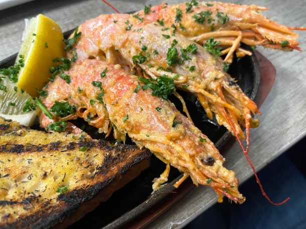 illustrative photo of the Madagascan prawns at Bronek's