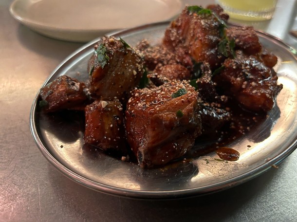 illustrative photo of the grilled lamb riblets at Singburi Shoreditch