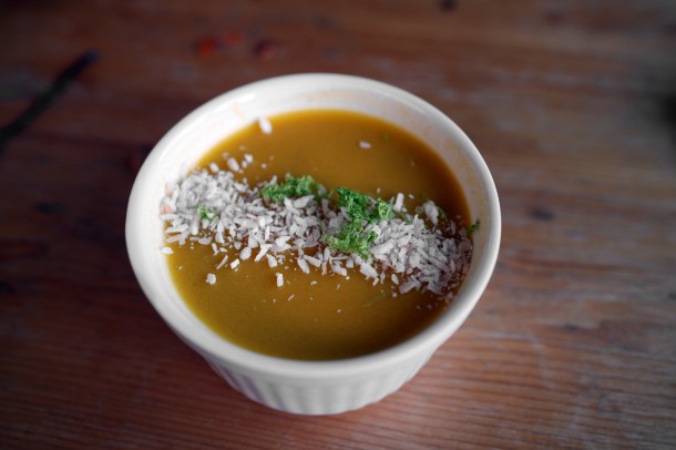 illustrative photo of the mango pudding at Uncle Hon's residency