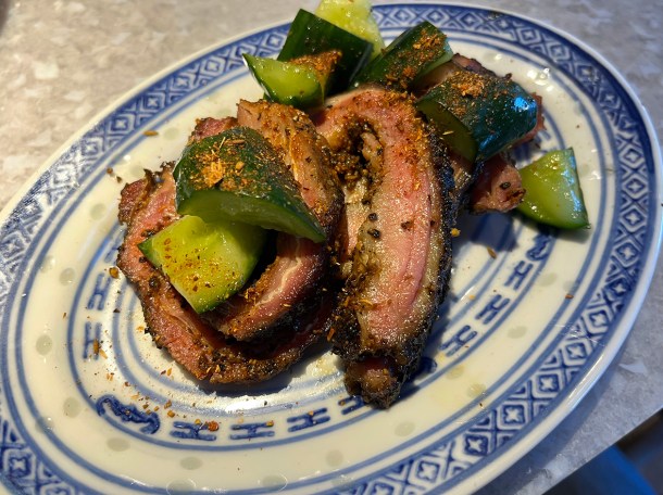 illustrative photo of the smoked lamb breast at Hon's BBQ